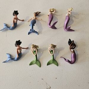 Vtg Safari Ltd. Mermaid Lot Mythical Realms Sea Figures Set of 8